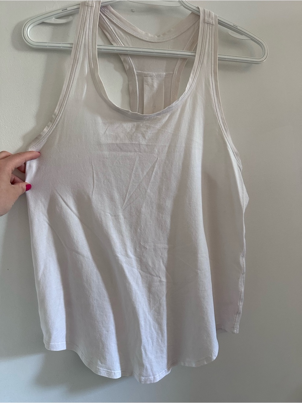 Lulu 🍋 Racerback Tank Top - White